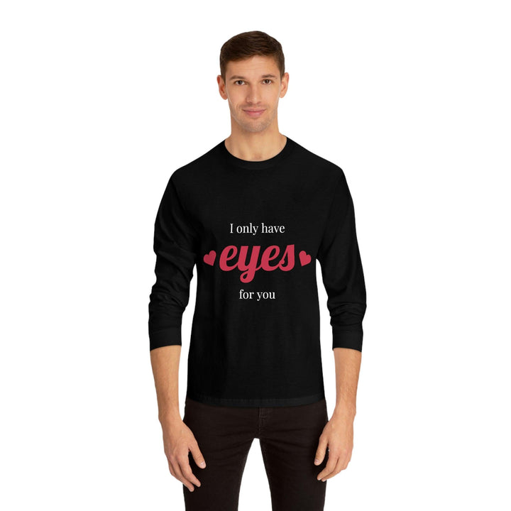 Unisex Classic Long Sleeve T-Shirt With Love Theme Design - CIASARA