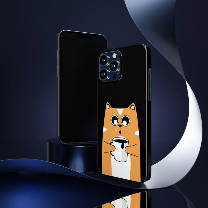 PopularityPro Slim iPhone Case with Smart Cat Design Print, Case-Mate - CIASARA