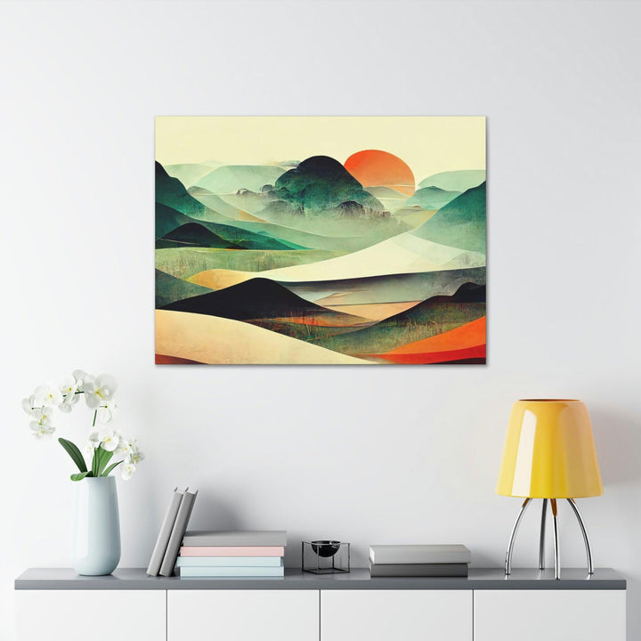 PopularityPro Vibrant Abstract Landscape Canvas Print - CIASARA