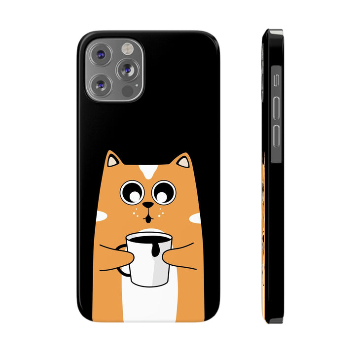 PopularityPro Slim iPhone Case with Smart Cat Design Print, Case-Mate - CIASARA