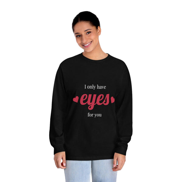 Unisex Classic Long Sleeve T-Shirt With Love Theme Design - CIASARA