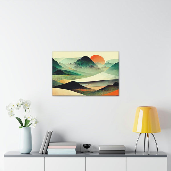 PopularityPro Vibrant Abstract Landscape Canvas Print - CIASARA