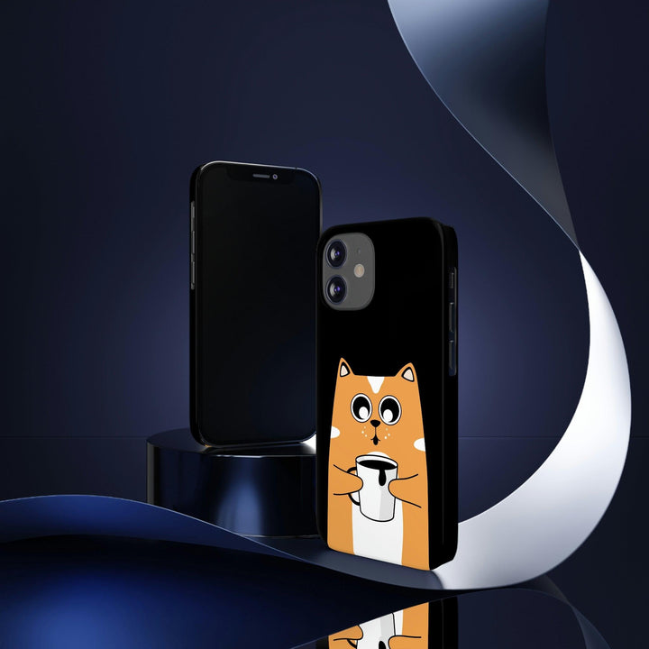 PopularityPro Slim iPhone Case with Smart Cat Design Print, Case-Mate - CIASARA