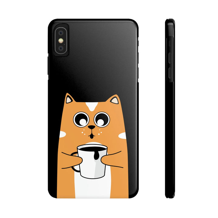 PopularityPro Slim iPhone Case with Smart Cat Design Print, Case-Mate - CIASARA