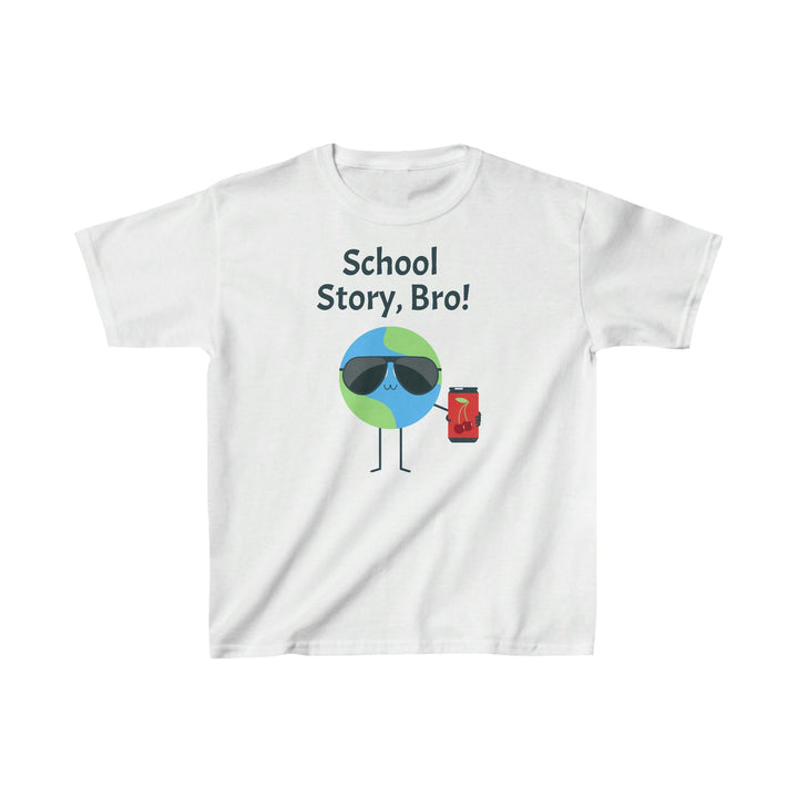 Kids Cotton Tee, Kids T-Shirt with School Story Bro Graphics - CIASARA