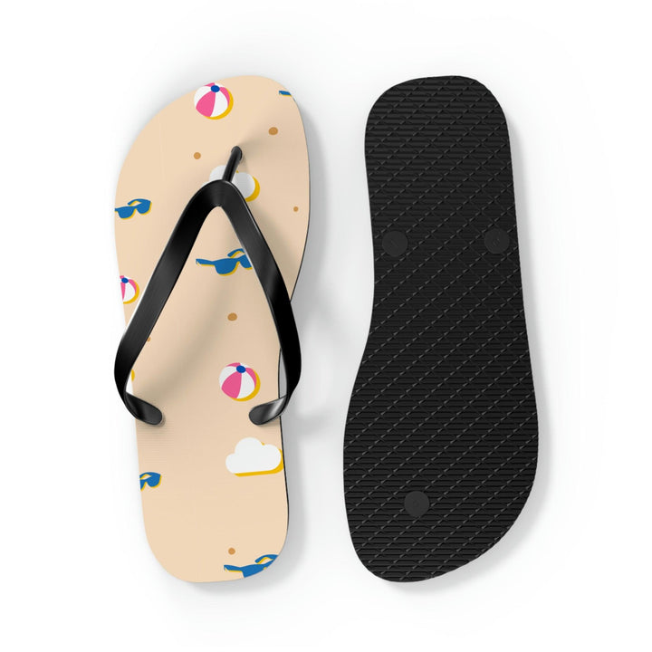 Women's Flip Flops with beach art pattern for Summer Escapades - CIASARA