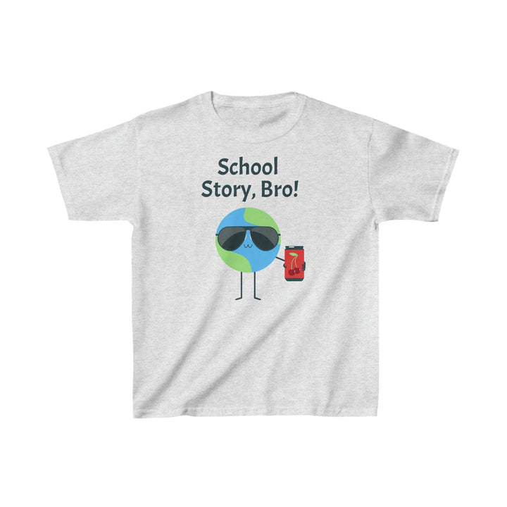 Kids Cotton Tee, Kids T-Shirt with School Story Bro Graphics - CIASARA