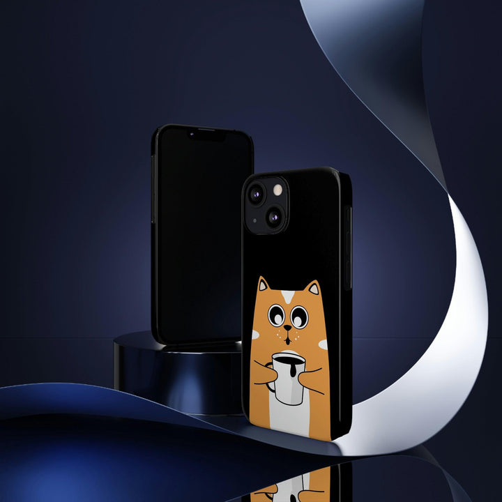 PopularityPro Slim iPhone Case with Smart Cat Design Print, Case-Mate - CIASARA