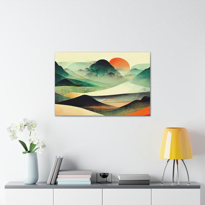 PopularityPro Vibrant Abstract Landscape Canvas Print - CIASARA