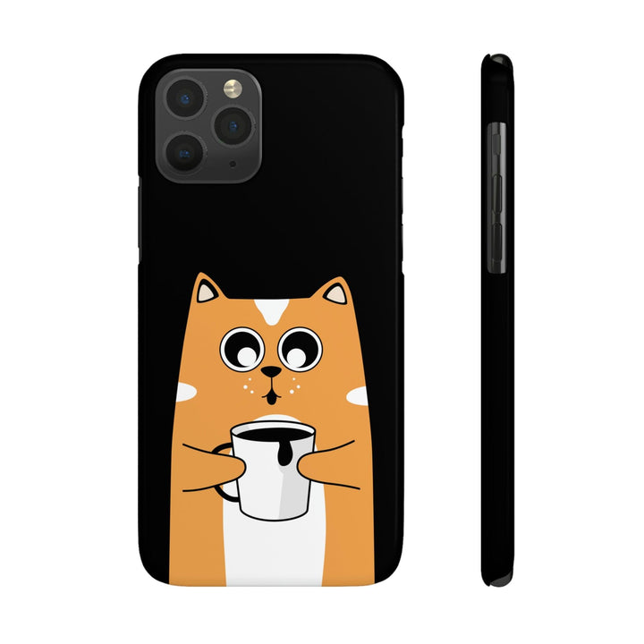 PopularityPro Slim iPhone Case with Smart Cat Design Print, Case-Mate - CIASARA