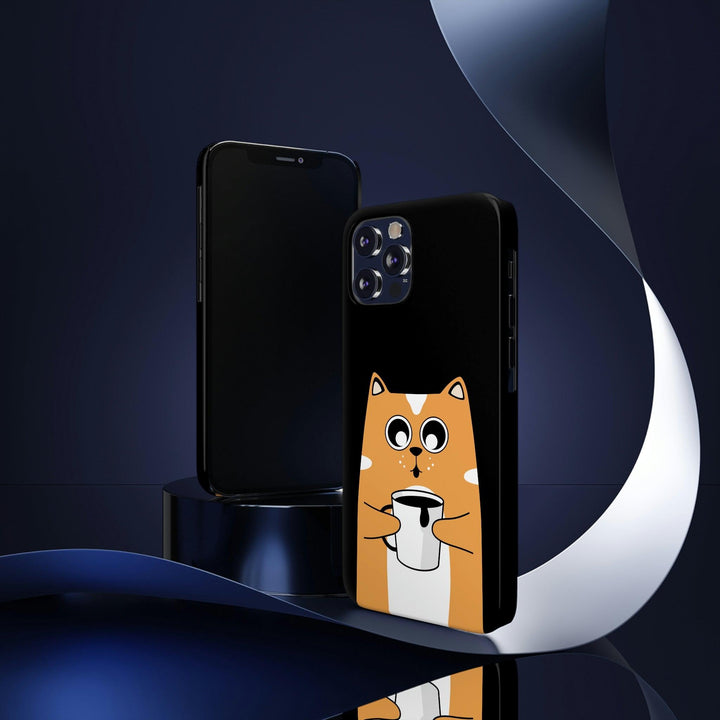 PopularityPro Slim iPhone Case with Smart Cat Design Print, Case-Mate - CIASARA