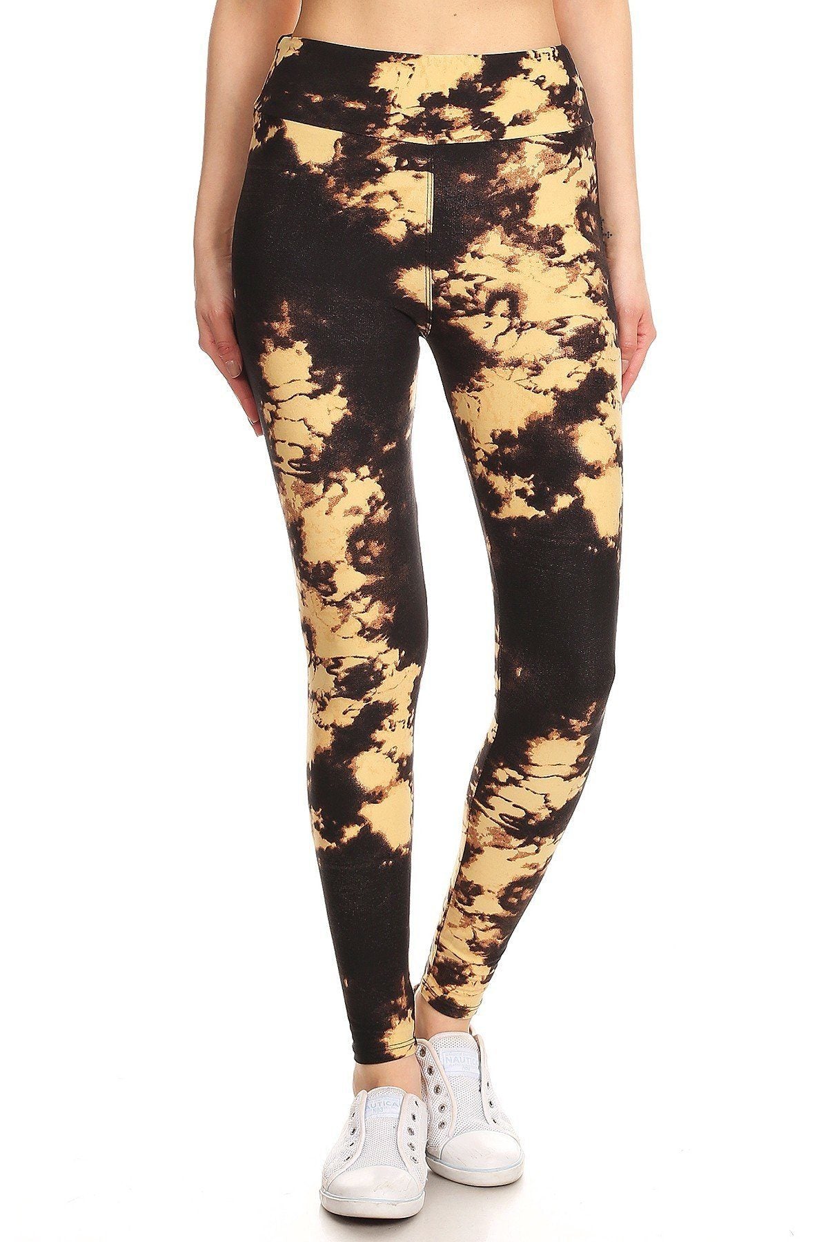 Multi Print, Full Length, High Waisted Leggings In A Fitted Style With –  CIASARA