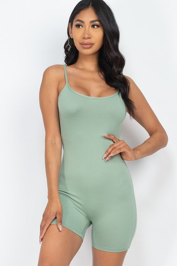 Women's Backless Cami Romper