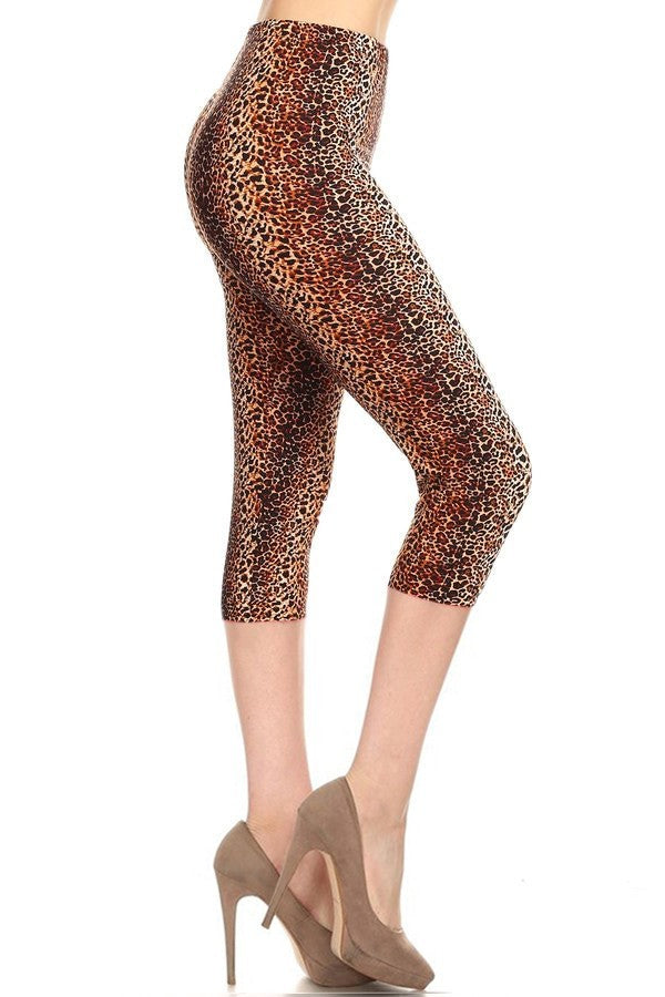 Multi Print, Full Length, High Waisted Leggings In A Fitted Style With –  CIASARA