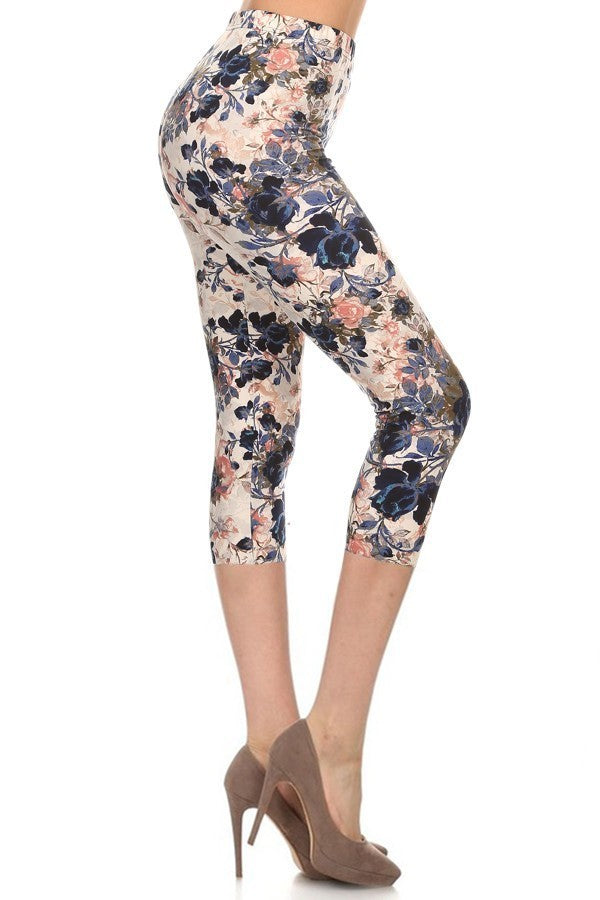 Multi Print, Full Length, High Waisted Leggings In A Fitted Style With –  CIASARA