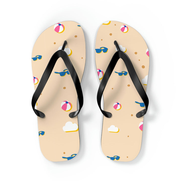 Women's Flip Flops with beach art pattern for Summer Escapades - CIASARA