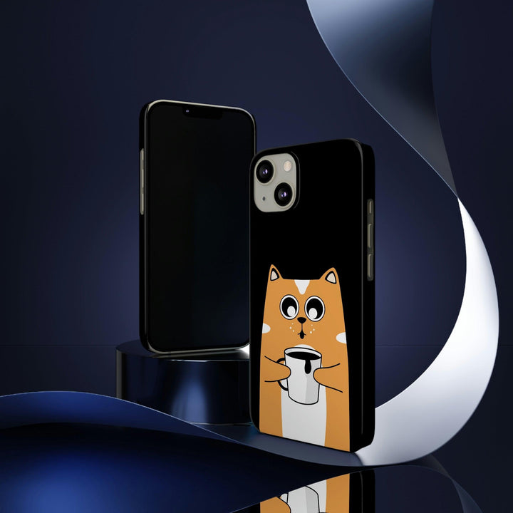 PopularityPro Slim iPhone Case with Smart Cat Design Print, Case-Mate - CIASARA