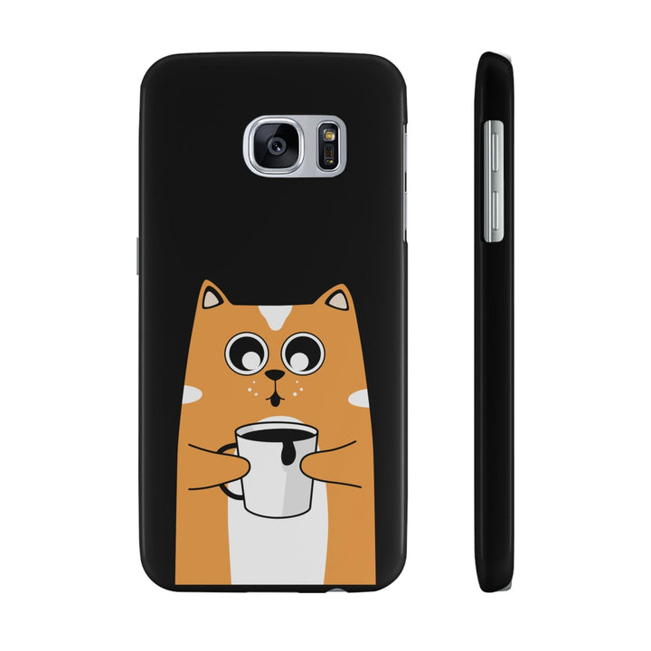 PopularityPro Slim iPhone Case with Smart Cat Design Print, Case-Mate - CIASARA