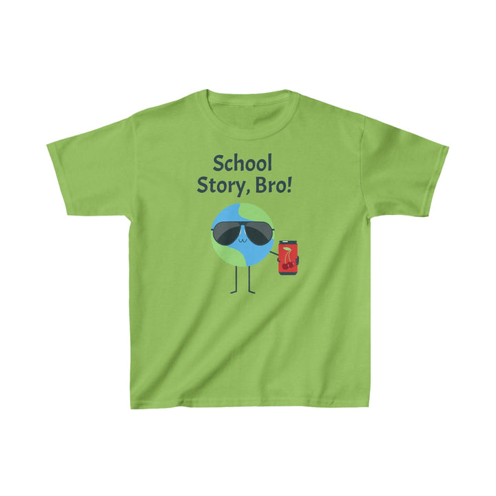 Kids Cotton Tee, Kids T-Shirt with School Story Bro Graphics - CIASARA