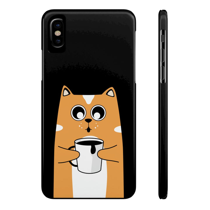 PopularityPro Slim iPhone Case with Smart Cat Design Print, Case-Mate - CIASARA