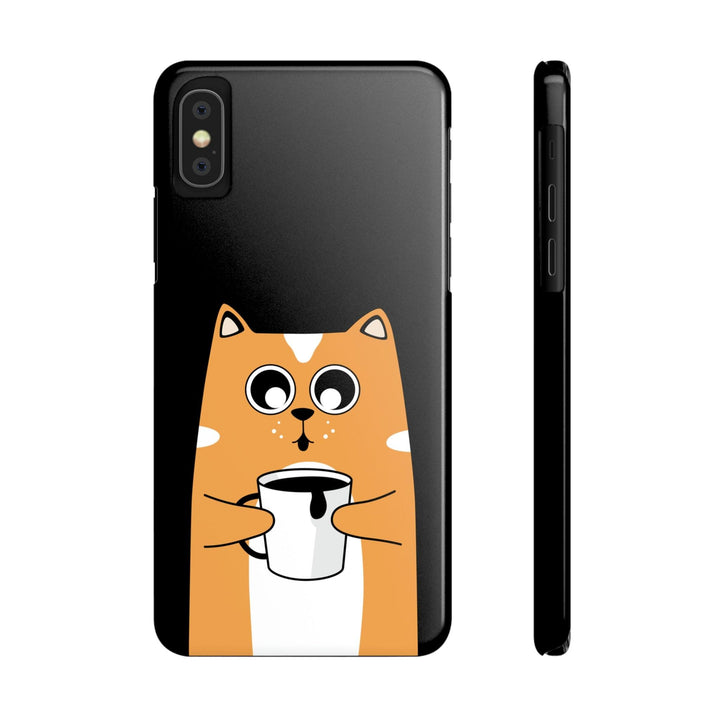 PopularityPro Slim iPhone Case with Smart Cat Design Print, Case-Mate - CIASARA