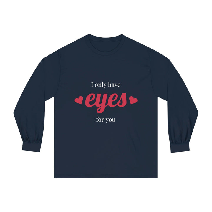 Unisex Classic Long Sleeve T-Shirt With Love Theme Design - CIASARA