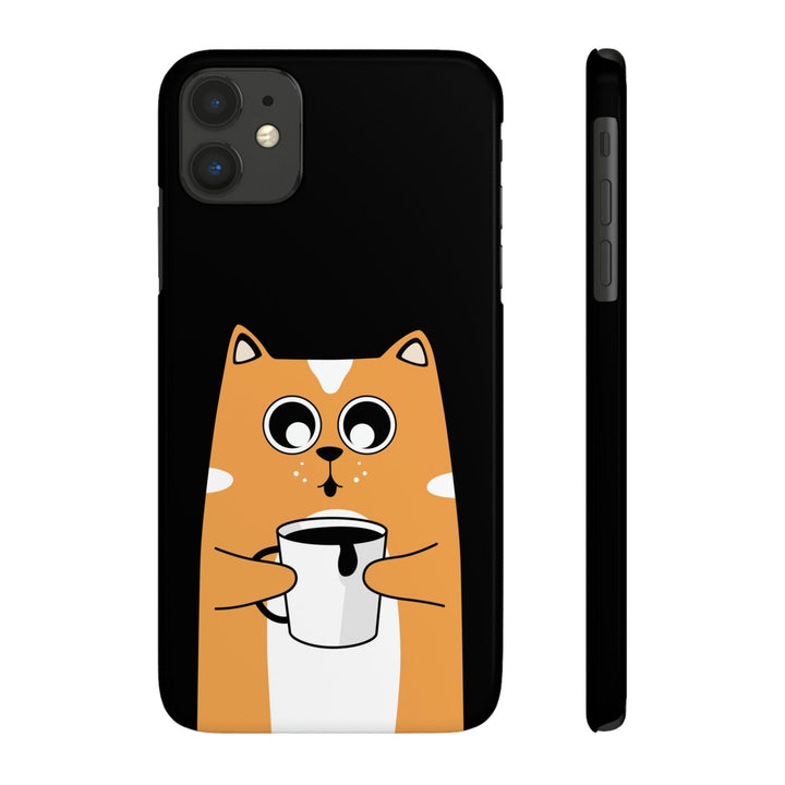 PopularityPro Slim iPhone Case with Smart Cat Design Print, Case-Mate - CIASARA