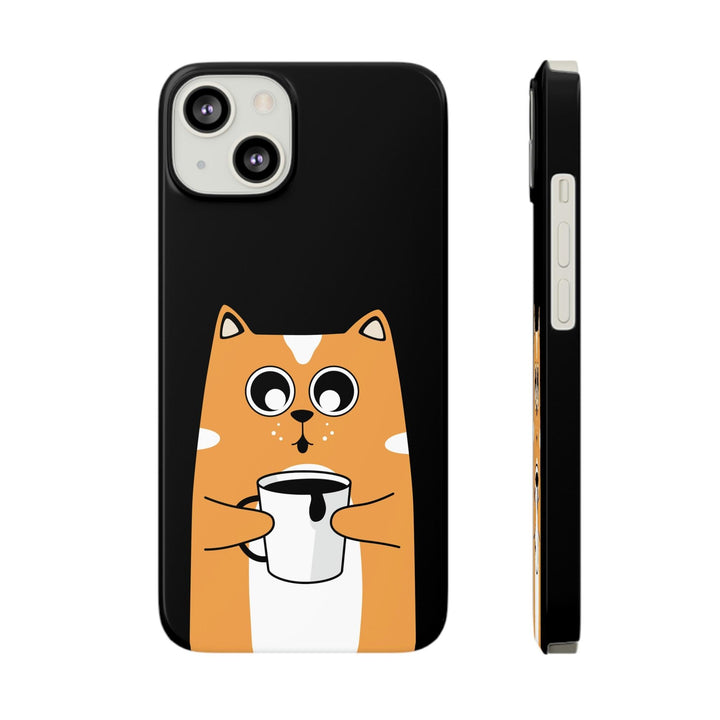 PopularityPro Slim iPhone Case with Smart Cat Design Print, Case-Mate - CIASARA